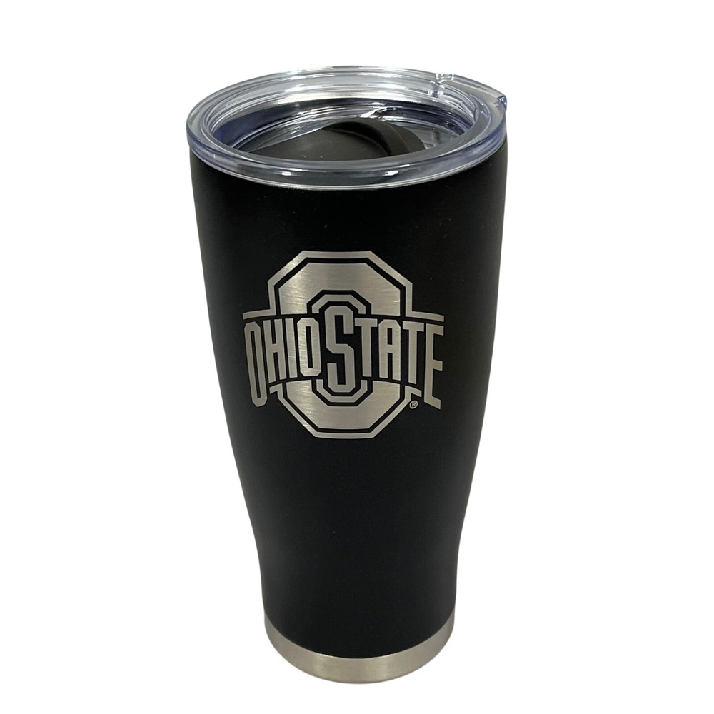 NWT Ohio State Buckeyes Easygo! Vacuum Insulated Tumbler Black 20oz Travel Mug